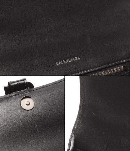 BALENCIAGA 2WAYハンドバッグ ショルダーバッグ クロコ型押し 肩掛け 斜め掛け アワーグラス レディース バレンシアガ