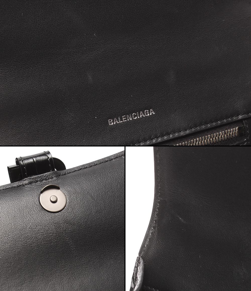 BALENCIAGA 2WAYハンドバッグ ショルダーバッグ クロコ型押し 肩掛け