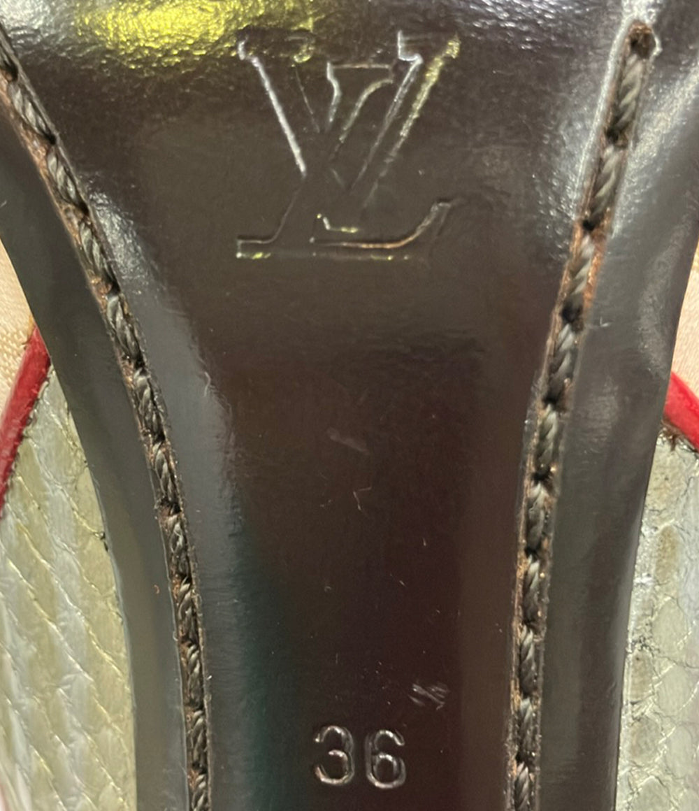 LOUIS VUITTON スリングバックサンダル コラボ 村上隆 BR0053 レディース SIZE 36 (23.5cm) ルイ・ヴィトン
