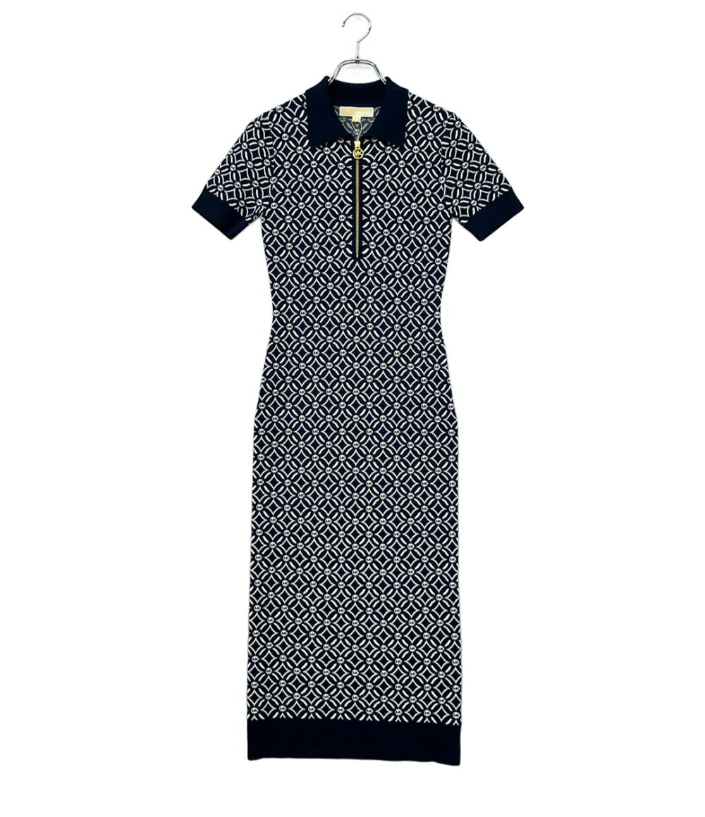 美品 MICHAEL KORS 半袖ニットワンピース JF4820FJL レディース SIZE XS マイケルコース