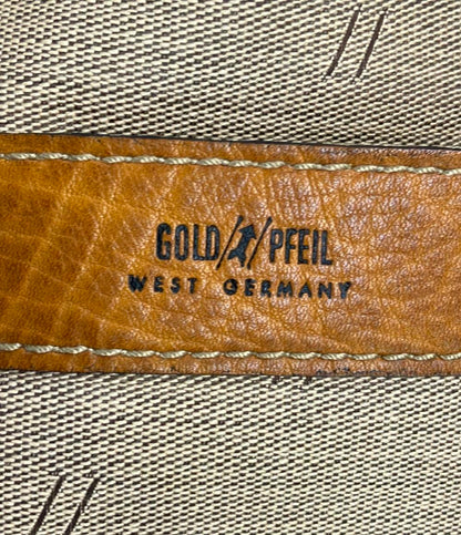 GOLD PFEIL ボストンバッグ ショルダーバッグ 2WAY 斜め掛け レザー メンズ ゴールドファイル
