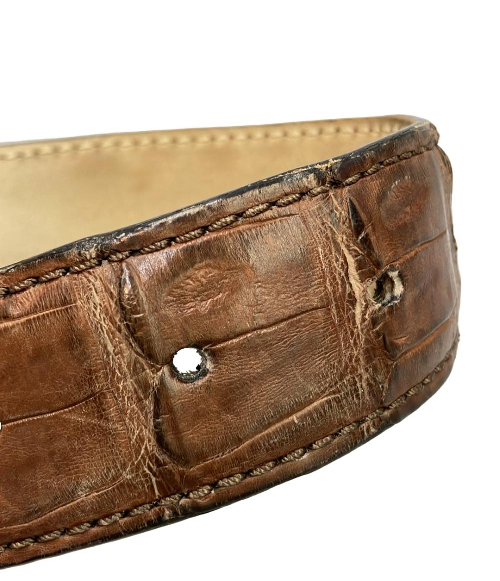 Brioni ベルト クロコダイル メンズ ブリオーニ