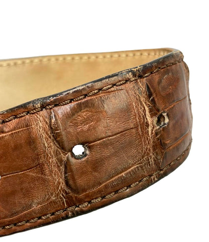 Brioni ベルト クロコダイル メンズ ブリオーニ