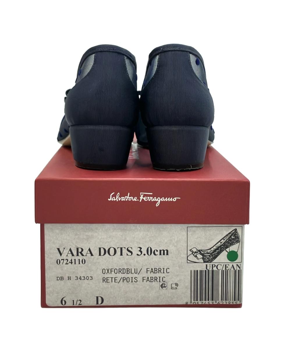 未使用 Salvatore Ferragamo VARA W メッシュ パンプス 未使用 Salvatore Ferragamo VARA W メッシュ パンプス