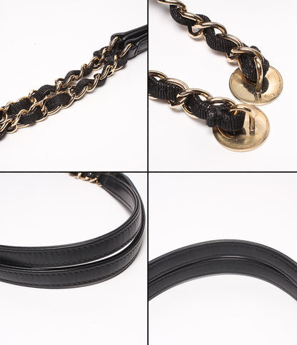 CHANEL チェーントートバッグ ショルダーバッグ 肩掛け ゴールド金具 ドゥ―ヴィルMM レディース シャネル