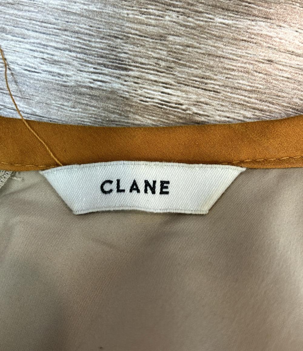 CLANE 長袖ワンピース 22AW FLOW FLOWER JACQUARD ONE PIECE 13112-5092 レディース SIZE 2 (M) クラネ