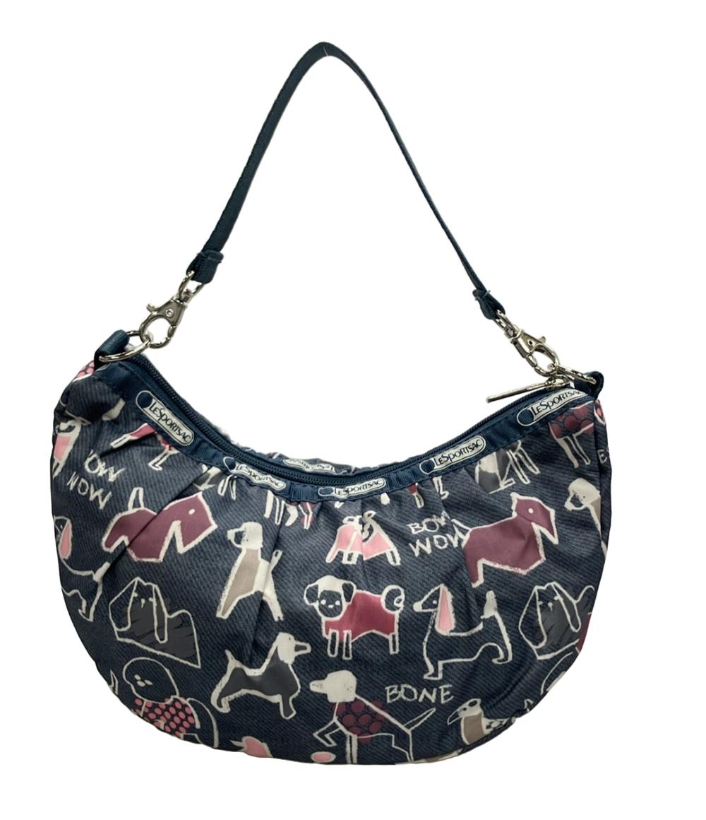 美品 LeSportsac ショルダーバッグ 2WAY 肩掛け 斜め掛け ポリエステル レディース レスポートサック