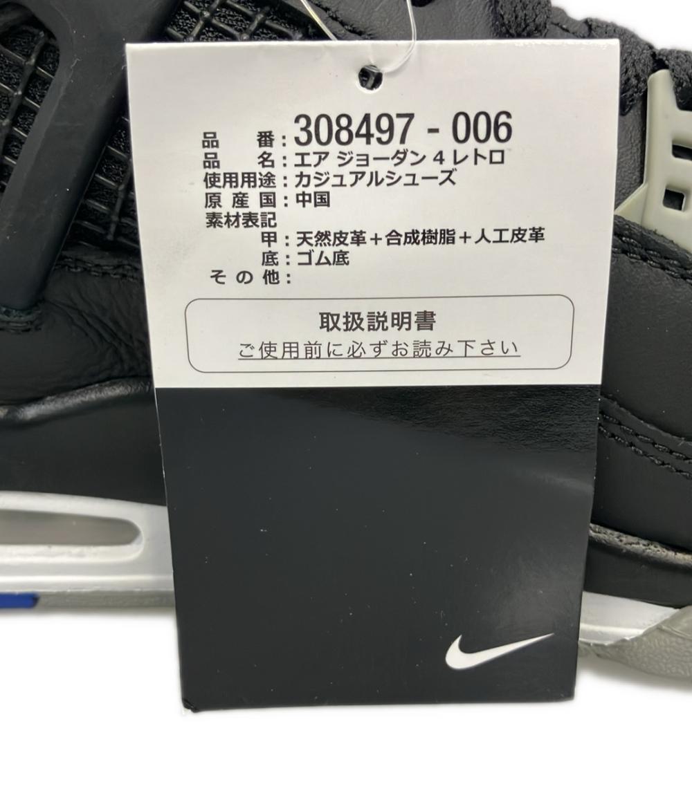 美品 NIKE ミドルカットスニーカー エアジョーダン 4 レトロ 308497-006 メンズ SIZE 27.0 ナイキ