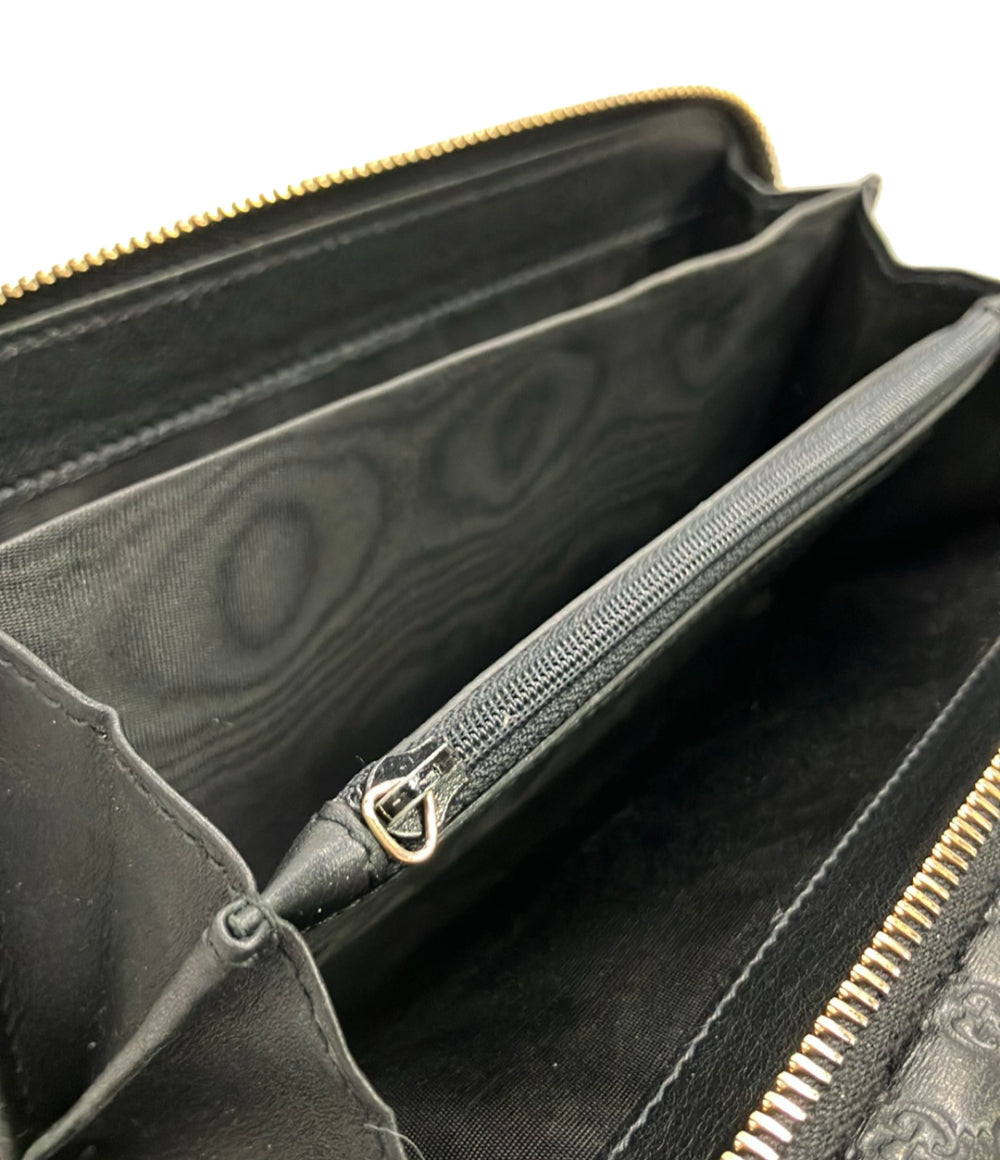 GUCCI ラウンドファスナー二つ折り長財布 マイクログッチシマ 449364 2149 レディース グッチ