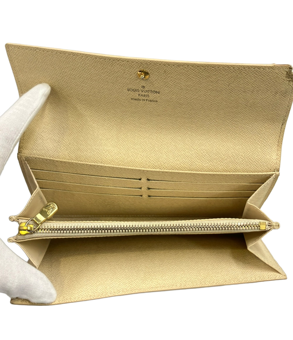 LOUIS VUITTON 長財布 ポルトフォイユ サラ ダミエ アズール N61735 レディース メンズ ルイ・ヴィトン