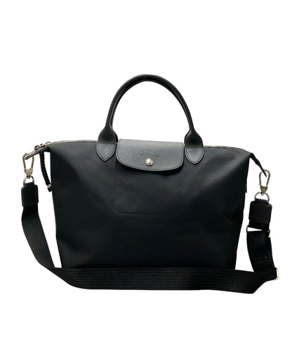 美品 Longchamp ハンドバッグ ショルダーバッグ 2WAY 斜め掛け ナイロン ル プリアージュ ユニセックス ロンシャン