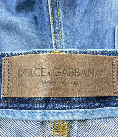 ドルチェアンドガッバーナ ダメージデニムパンツ ジーンズ レディース SIZE 44 (L) DOLCE&GABBANA