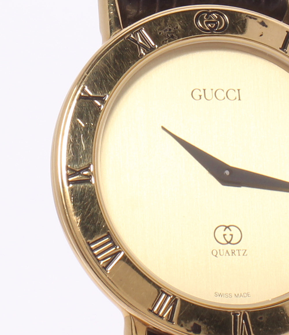 GUCCI 腕時計 クオーツ ゴールド 3000M メンズ グッチ