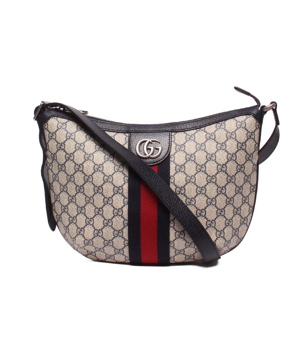 美品 GUCCI ショルダーバッグ 斜め掛け 肩掛け オフィディア GGスプリーム 598125 498879 レディース グッチ