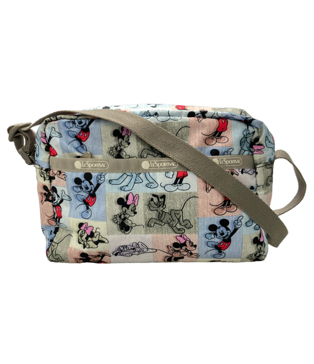 美品 LeSportsac Disney ショルダーバッグ 斜め掛け ミッキーマウス ミニーマウス レディース レスポートサック ディズニー