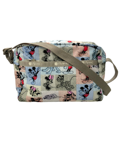 美品 LeSportsac Disney ショルダーバッグ 斜め掛け ミッキーマウス ミニーマウス レディース レスポートサック ディズニー