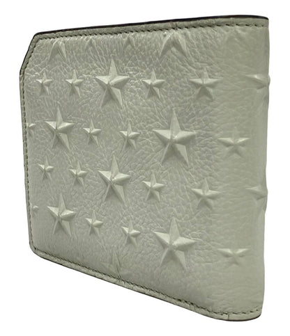 美品 Jimmy Choo 二つ折り財布 241ALBANY.EMG CHALKレザー メンズ ジミーチュウ