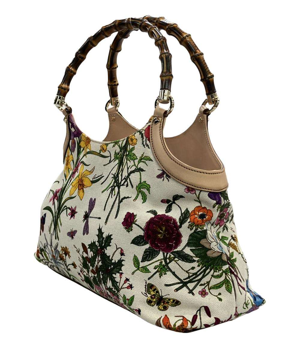 グッチ ハンドバッグ フローラ 花柄 バンブー レディース GUCCI