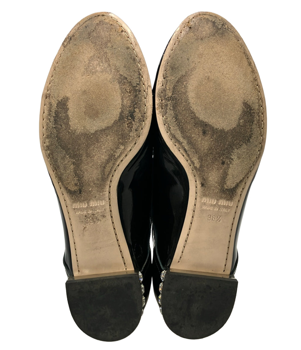 Miu Miu エナメルレースアップシューズ レディース SIZE 36 1/2 ミュウ ミュウ