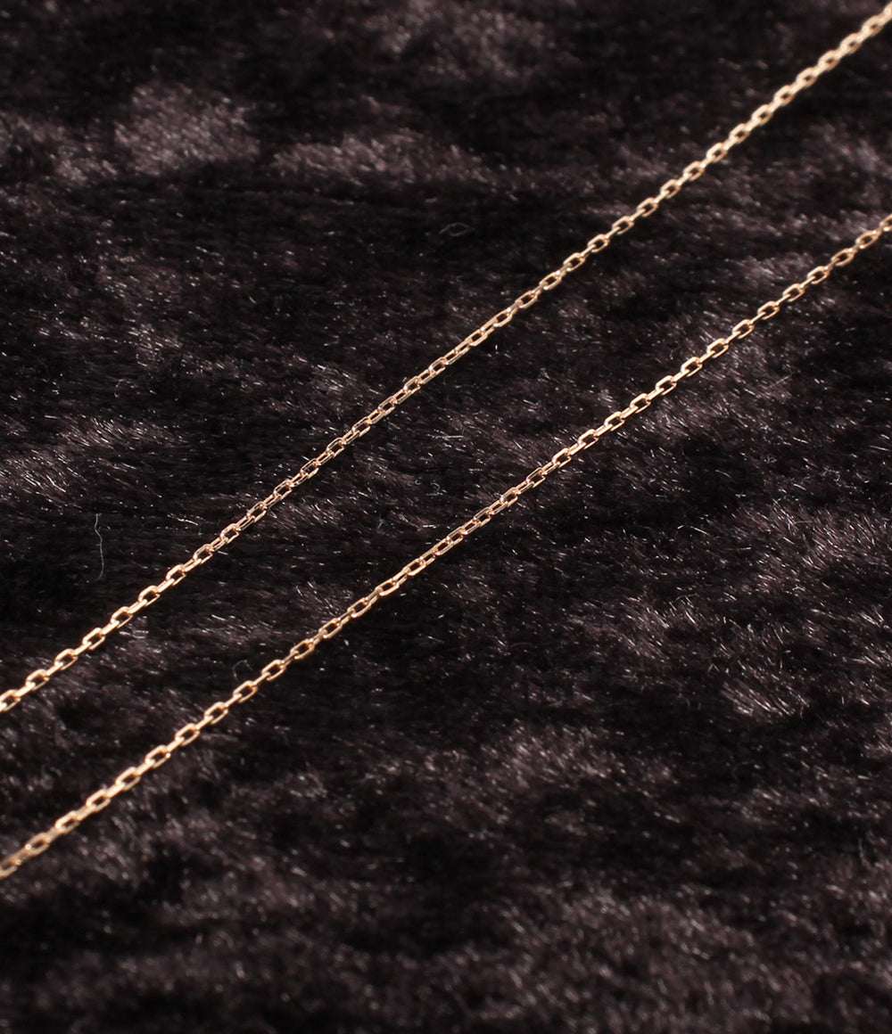 美品 canal4℃ ネックレス K10 CZ レディース カナルヨンドシー