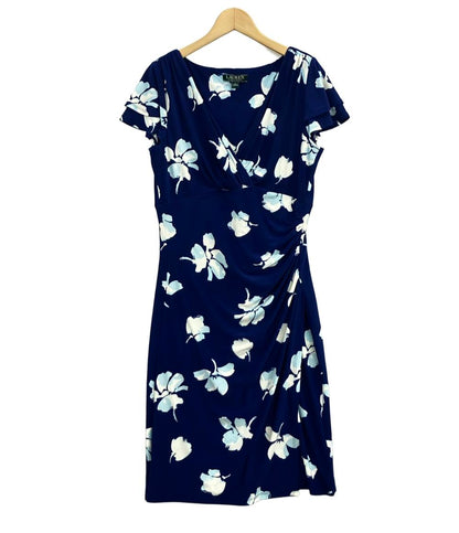 美品 ローレン ラルフ ローレン 半袖ワンピース レディース SIZE 8 (M) LAUREN RALPH LAUREN