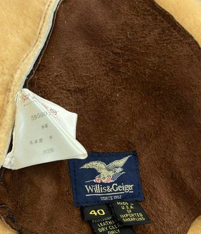 Willis&Geiger レザージャケット 59560715 メンズ SIZE 40 (M) ウイリスアンドカイガー