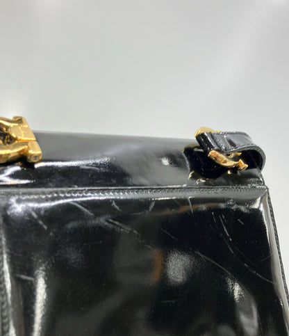 Salvatore Ferragamo ショルダーバッグ 斜め掛け エナメル ガンチーニ レディース サルヴァトーレフェラガモ