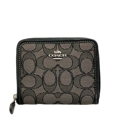 美品 COACH 二つ折り財布 シグネチャー レディース コーチ