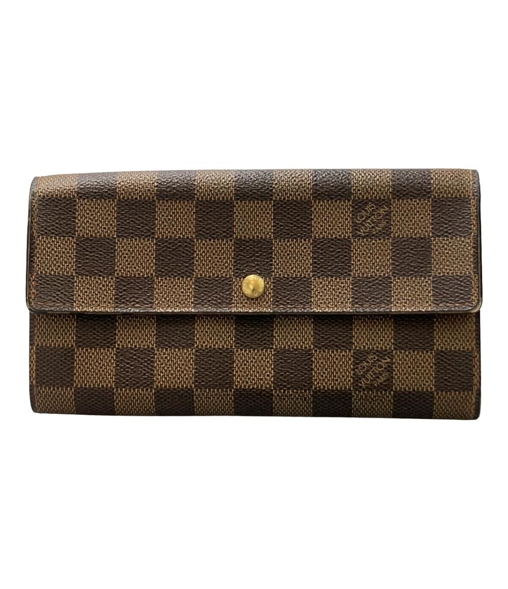 LOUIS VUITTON 長財布 ダミエ ポルトモネ クレディ N61726 レディース メンズ ルイ・ヴィトン