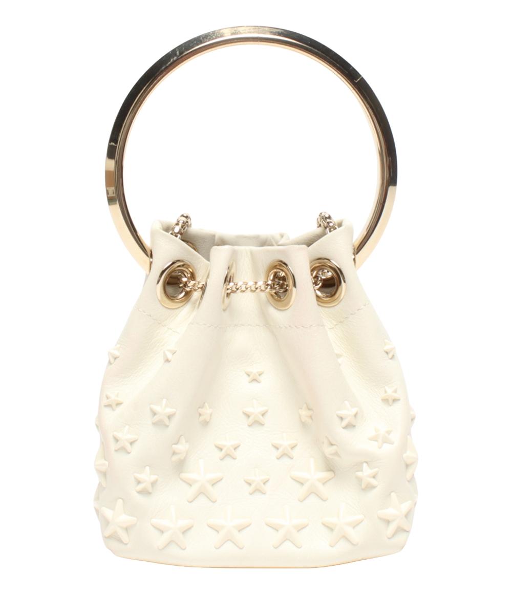 JIMMY CHOO チェーンショルダーバッグ 斜め掛け ハンドバッグ ミニ スタッズ マイクロボンボン レディース ジミーチュウ