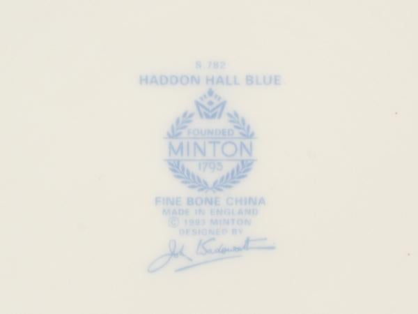美品 Minton B&Bプレート 皿 27cm ハドンホールブルー ミントン