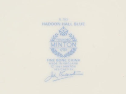 美品 Minton B&Bプレート 皿 27cm ハドンホールブルー ミントン