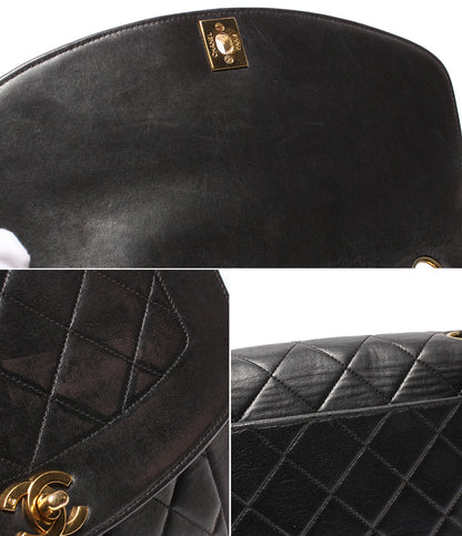 CHANEL チェーンショルダーバッグ 肩掛け ゴールド金具 マトラッセ ダイアナ25 シングルチェーン シングルフラップ 4番台 A01165 レディース シャネル