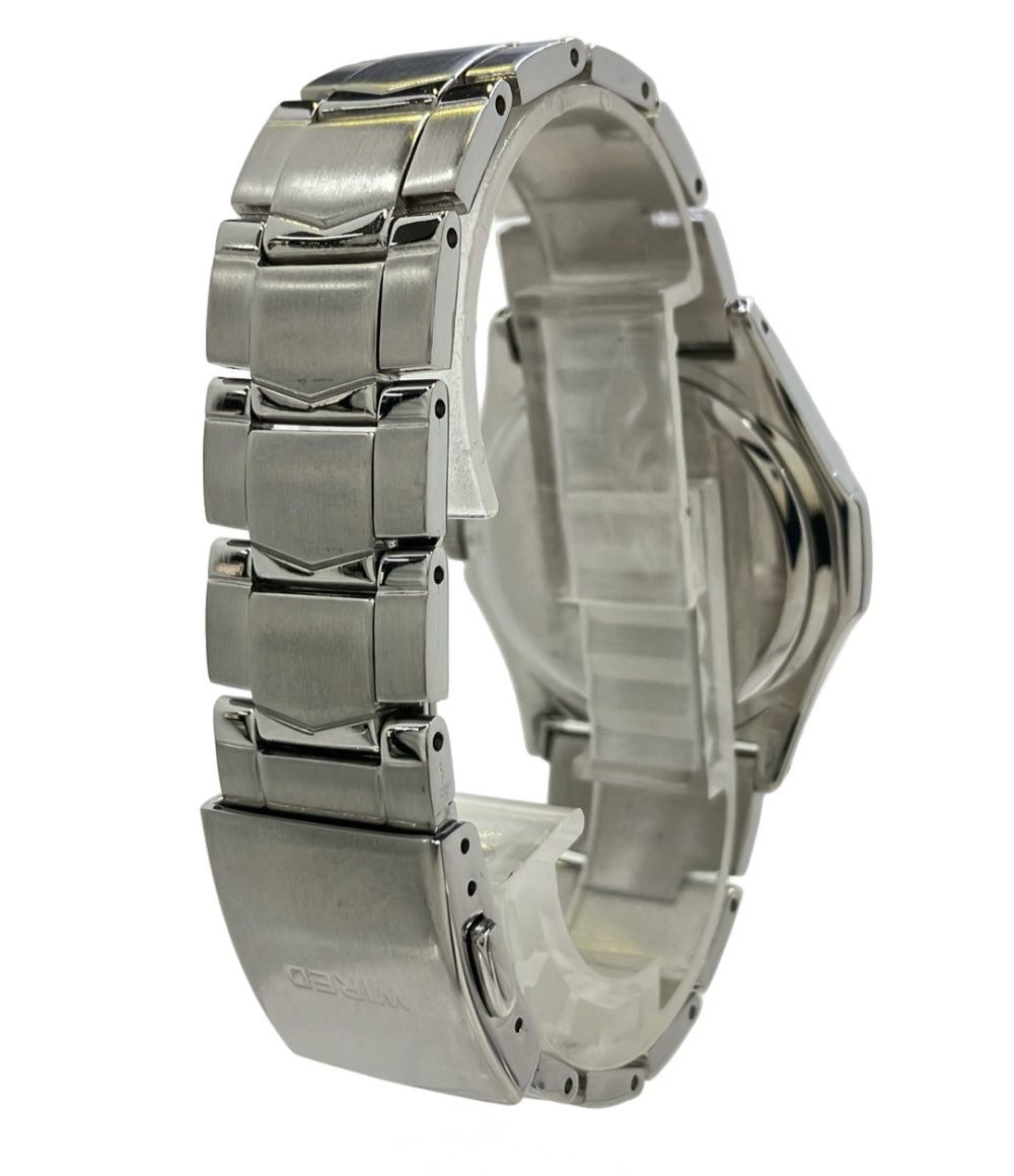 SEIKO 腕時計 WIRED ソーラー ブルー V14J-0AS0 メンズ セイコー