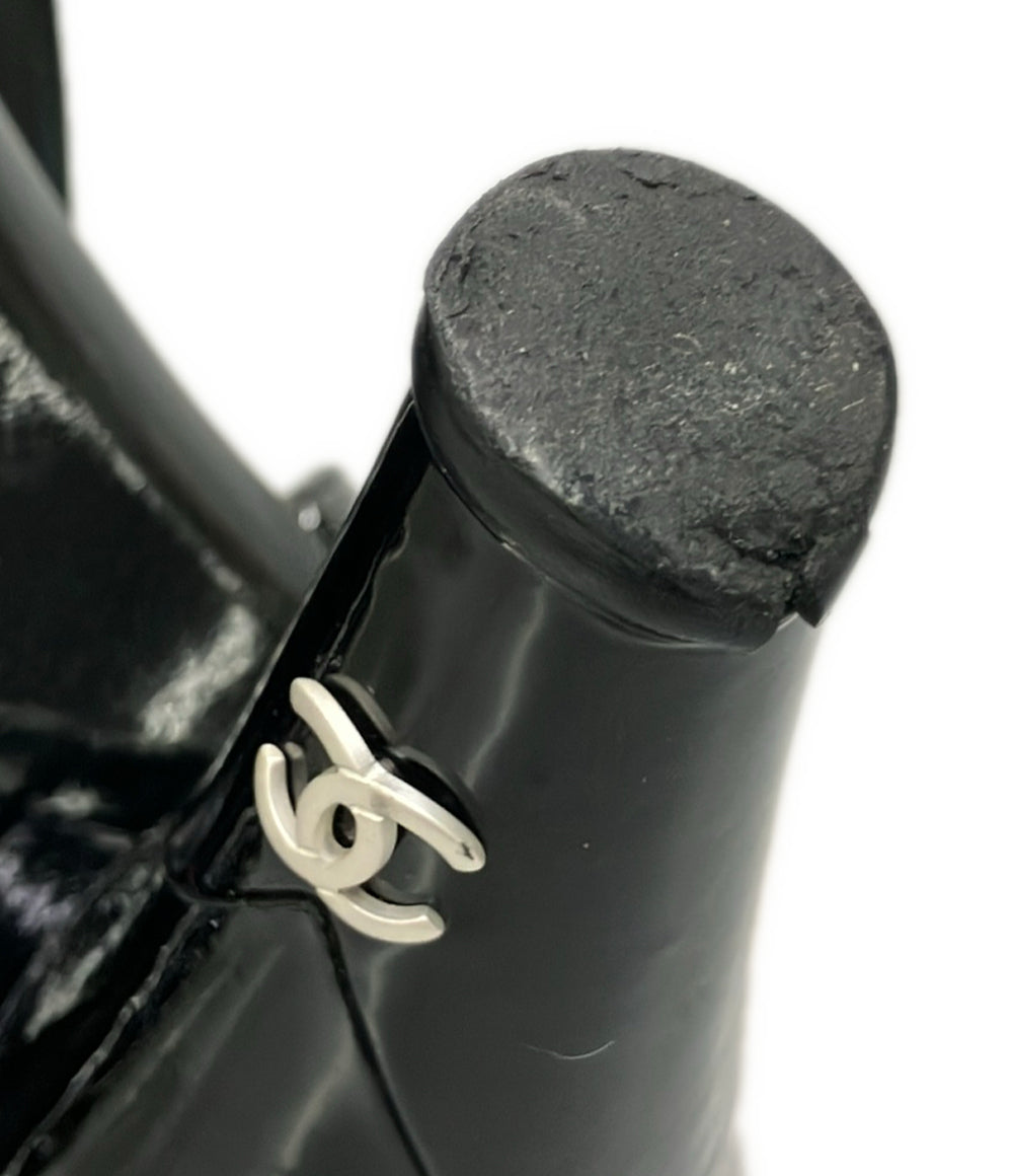 CHANEL バックストラップパンプス  パテントカメリア G27202 レディース SIZE 35.5 シャネル