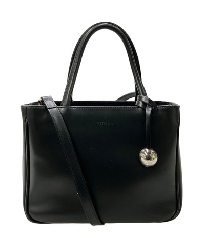 美品 FURLA ハンドバッグ ショルダーバッグ 2WAY 斜め掛け レザー レディース フルラ