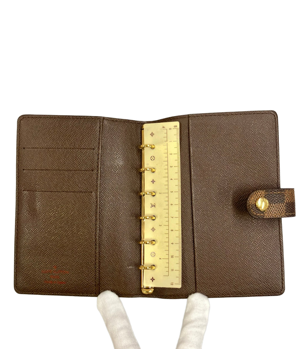 LOUIS VUITTON 手帳カバー アジェンダ PM ダミエ エベヌ R20700 メンズ レディース ルイ・ヴィトン