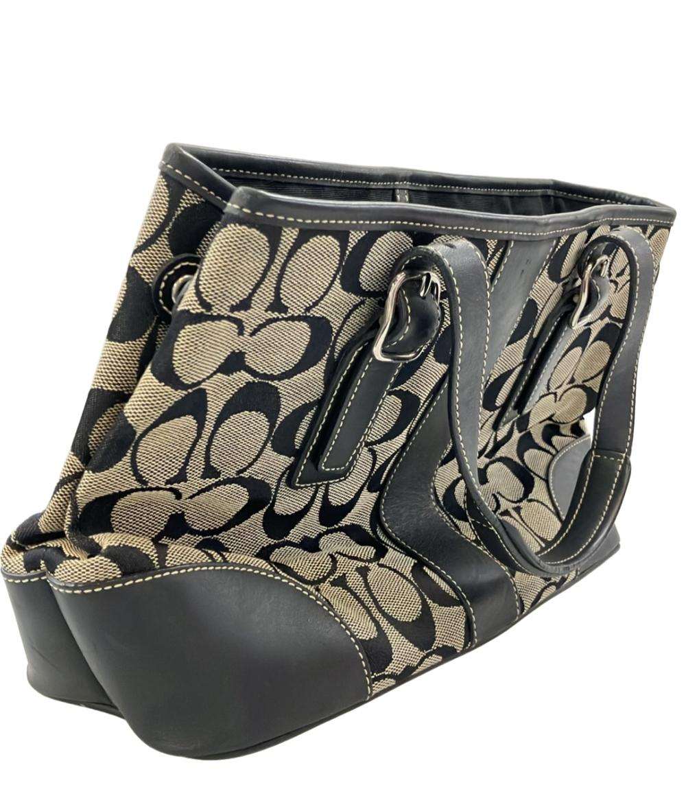 コーチ COACH トートバッグ シグネチャー ハンドバッグ 6366 ブラック COACH トートバッグ ハンドバッグ シグネチャー 6336 レディース