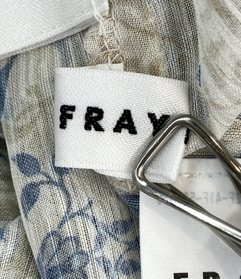 FRAY I.D 長袖ワンピース William Morris プリントティアードワンピース FWFO244802 レディース SIZE 1 (Ｓ) フレイアイディー