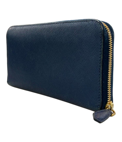 プラダ ラウンドファスナー長財布 サフィアーノ レザー 内側フラワー柄 レディース PRADA