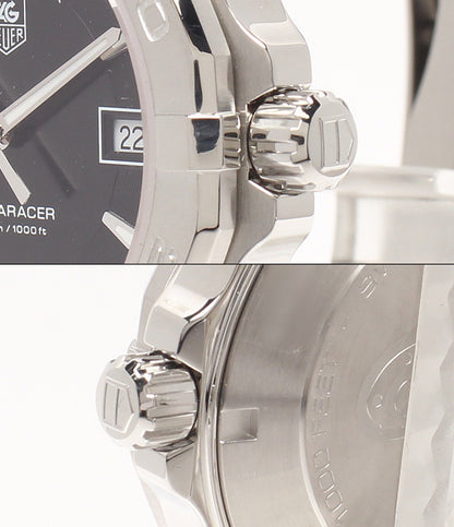 美品 TAG HEUER 腕時計 アクアレーサー クオーツ ブラック WAY1110 BA0928 メンズ タグホイヤー