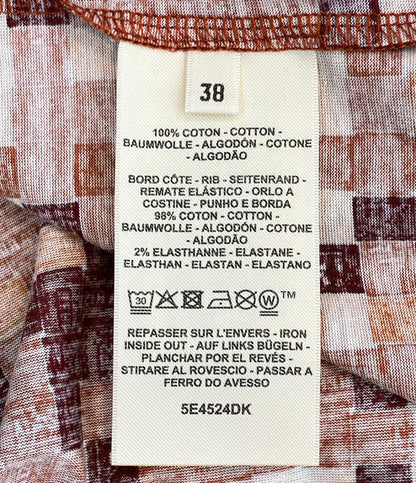 美品 HERMES 半袖 ボルデュックチェック ワンピース 5E4524DK レディース SIZE 38 (S) エルメス