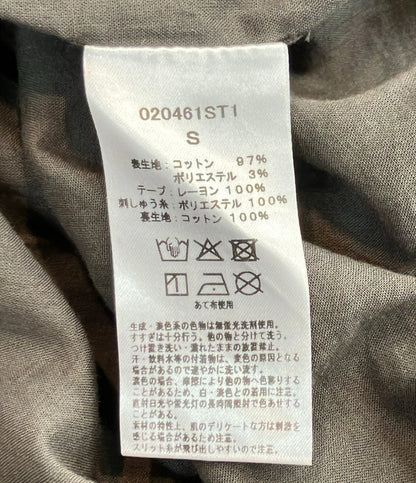 sara mallika 半袖 コットン ジャカード ミラー 刺繍 ドレス ワンピース レディース SIZE S サラマリカ