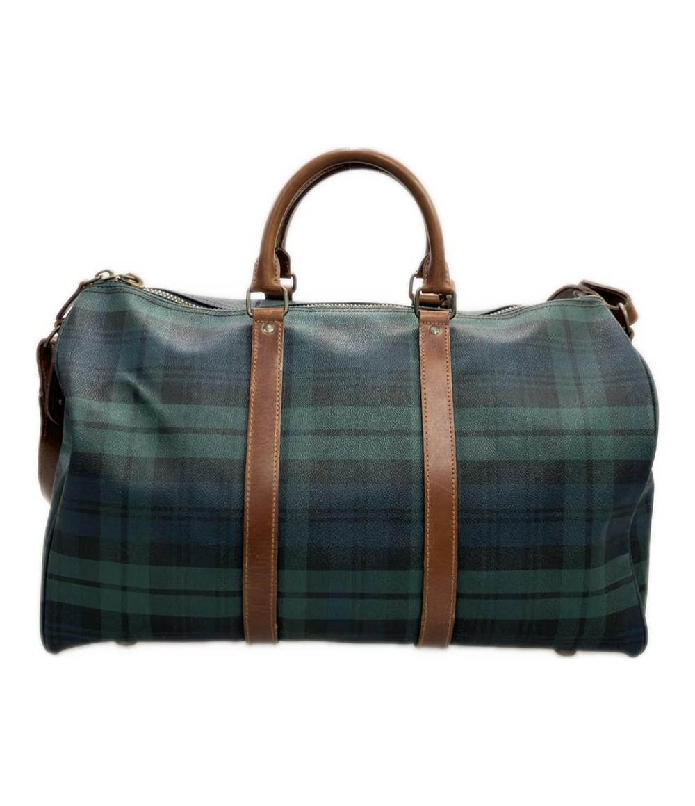 POLO RALPH LAUREN ボストンバッグ ショルダーバッグ 2WAY 斜め掛け チェック柄 レディース ポロラルフローレン