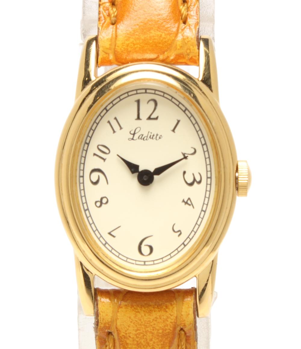Laditte 腕時計 Jupiter 梨花 クオーツ アイボリー 2D1215 レディース レディット