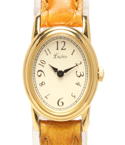 Laditte 腕時計 Jupiter 梨花 クオーツ アイボリー 2D1215 レディース レディット