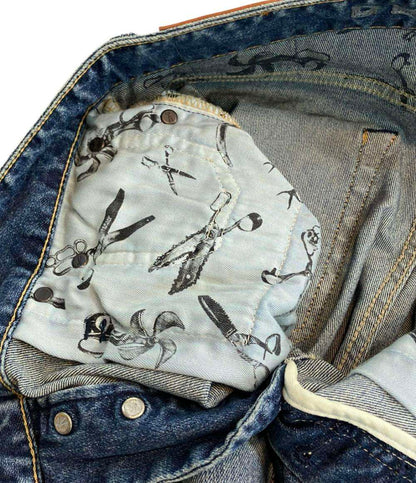 美品 デンハム デニムパンツ ジーンズ RAZOR FMMIJ TRAM-ST 01240811505 メンズ SIZE W27L32 DENHAM