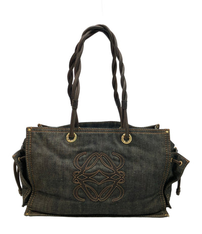 LOEWE トートバッグ デニム アナグラム レディース ロエベ