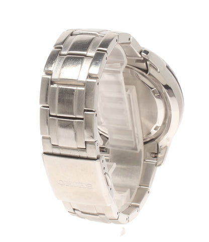 SEIKO 腕時計 クオーツ ブラック 7T62-0HL0 メンズ セイコー