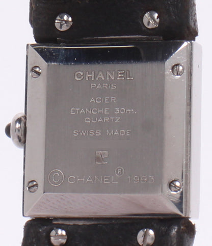 CHANEL 腕時計 マトラッセ クオーツ ブラック H0116 レディース シャネル